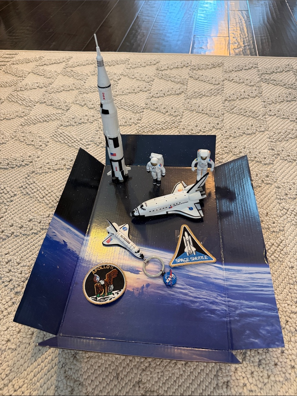 Space Shuttle and Rocket Playset - White and Black